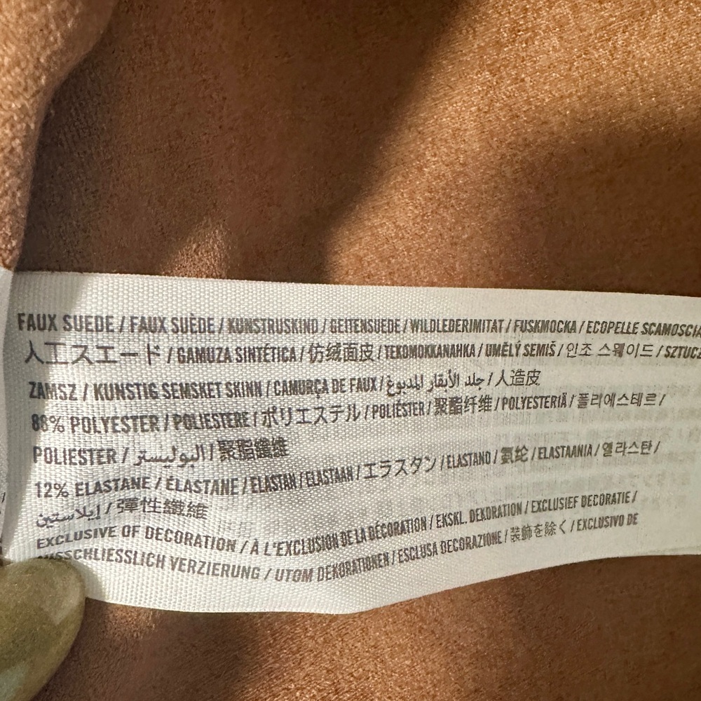 A&F Vegan Suede Wrap Pencil Skirt - Picture 5 of 6